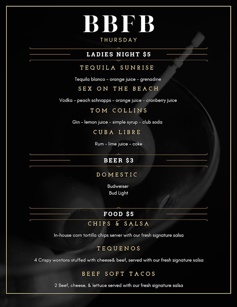 Brass & Bronze Foundry Bar Menu image 3